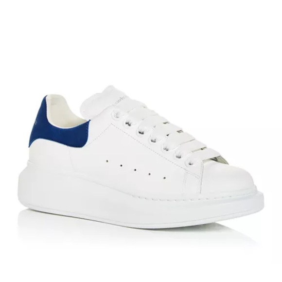 Alexander McQUEEN Women's Oversized Suede Heel Detail Sneakers Size 37